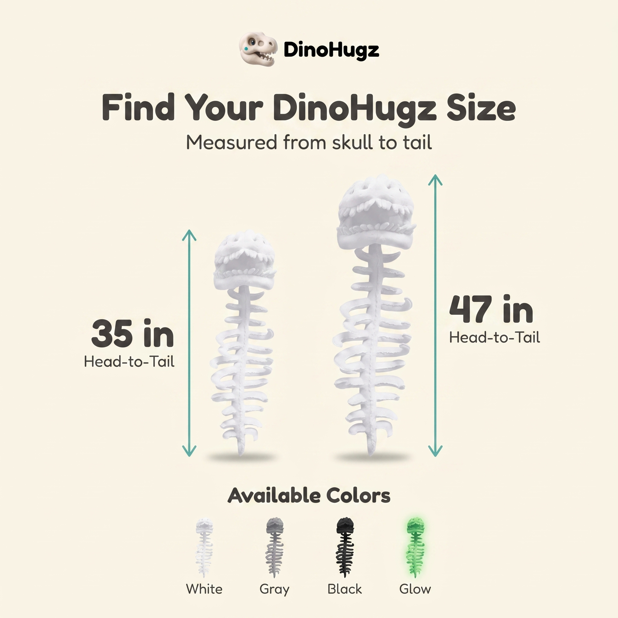 DinoHugz™ Dinosaur Skeleton Plush Costume